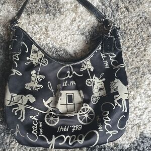 Coach Horse And Carriage Hobo Shoulder Bag